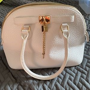 Aldo, White Animal Texture HandBag